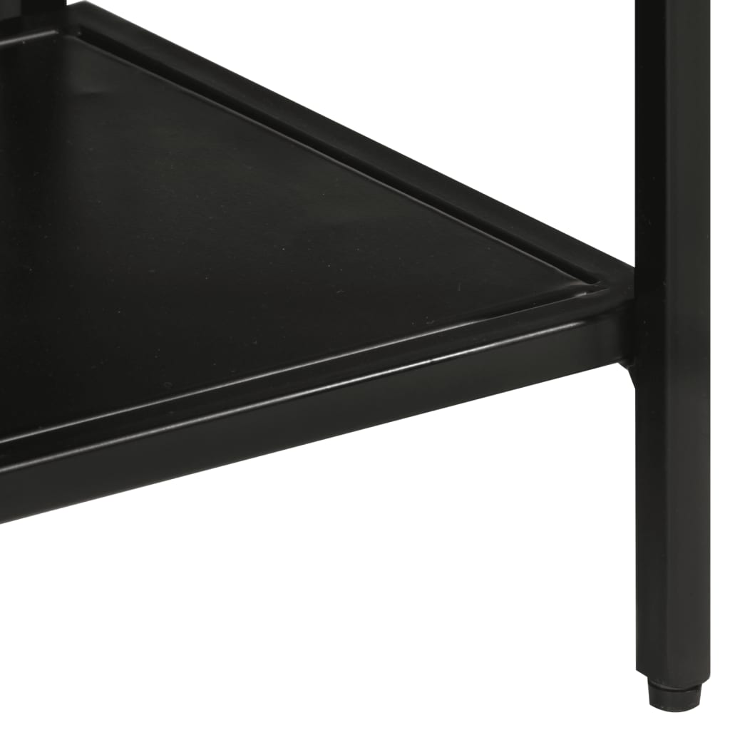 vidaXL Masă consolă, 110x30x75 cm, lemn masiv de mango nefinisat/fier vidaXL Masă consolă, 110x30x75 cm, lemn masiv de mango nefinisat/fier