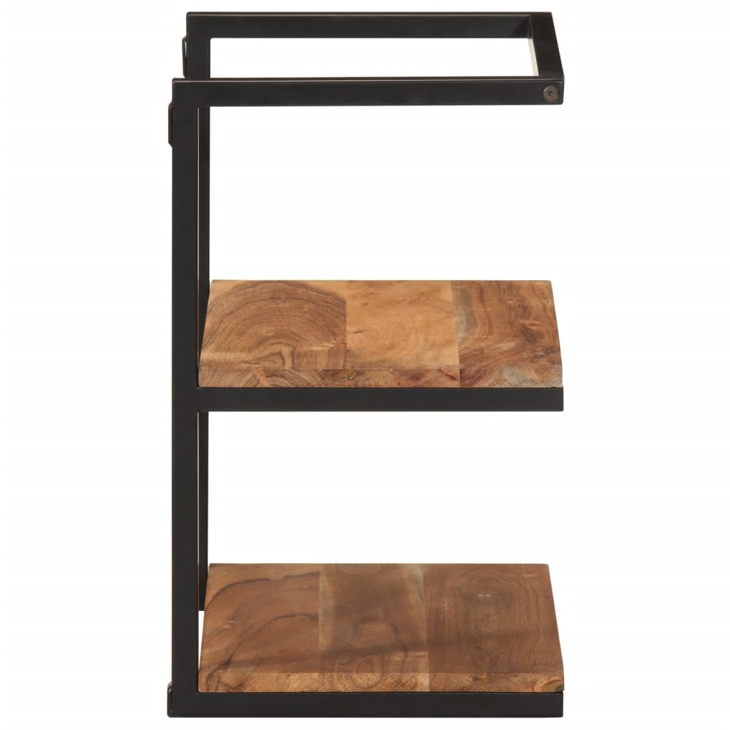 vidaXL Raft de perete, 40x30x50 cm, lemn masiv de acacia și fier vidaXL Raft de perete, 40x30x50 cm, lemn masiv de acacia și fier