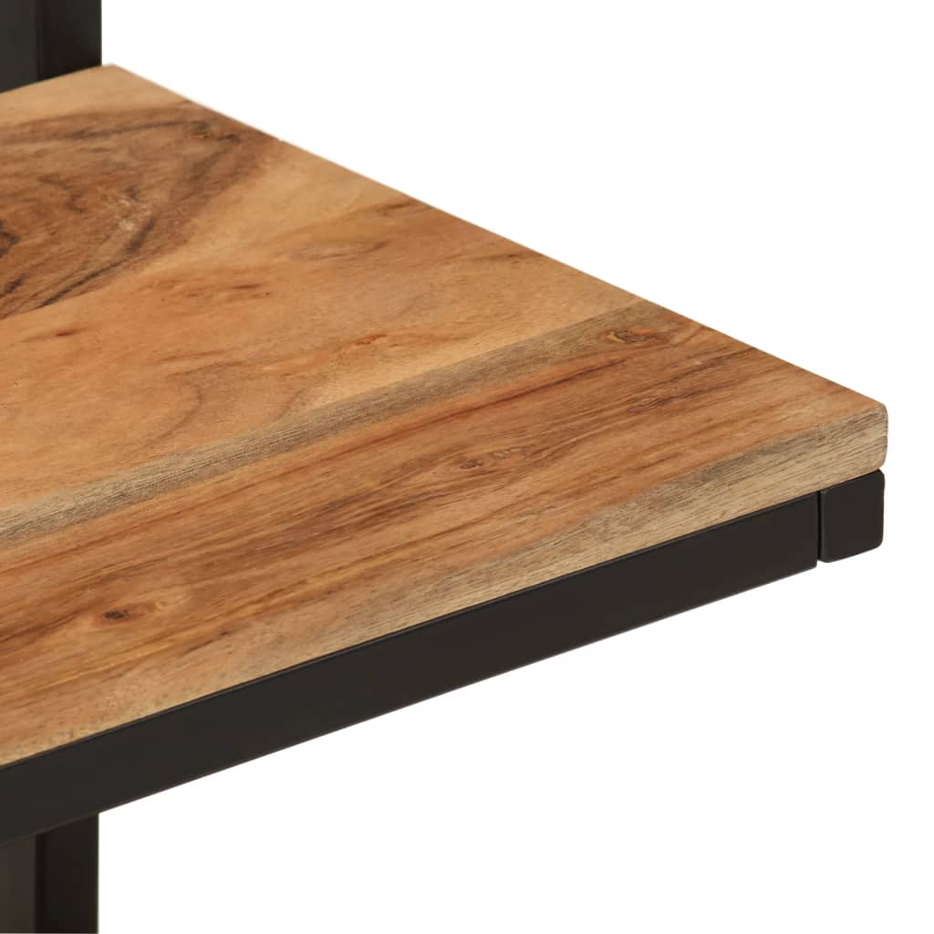 vidaXL Raft de perete, 40x30x50 cm, lemn masiv de acacia și fier vidaXL Raft de perete, 40x30x50 cm, lemn masiv de acacia și fier