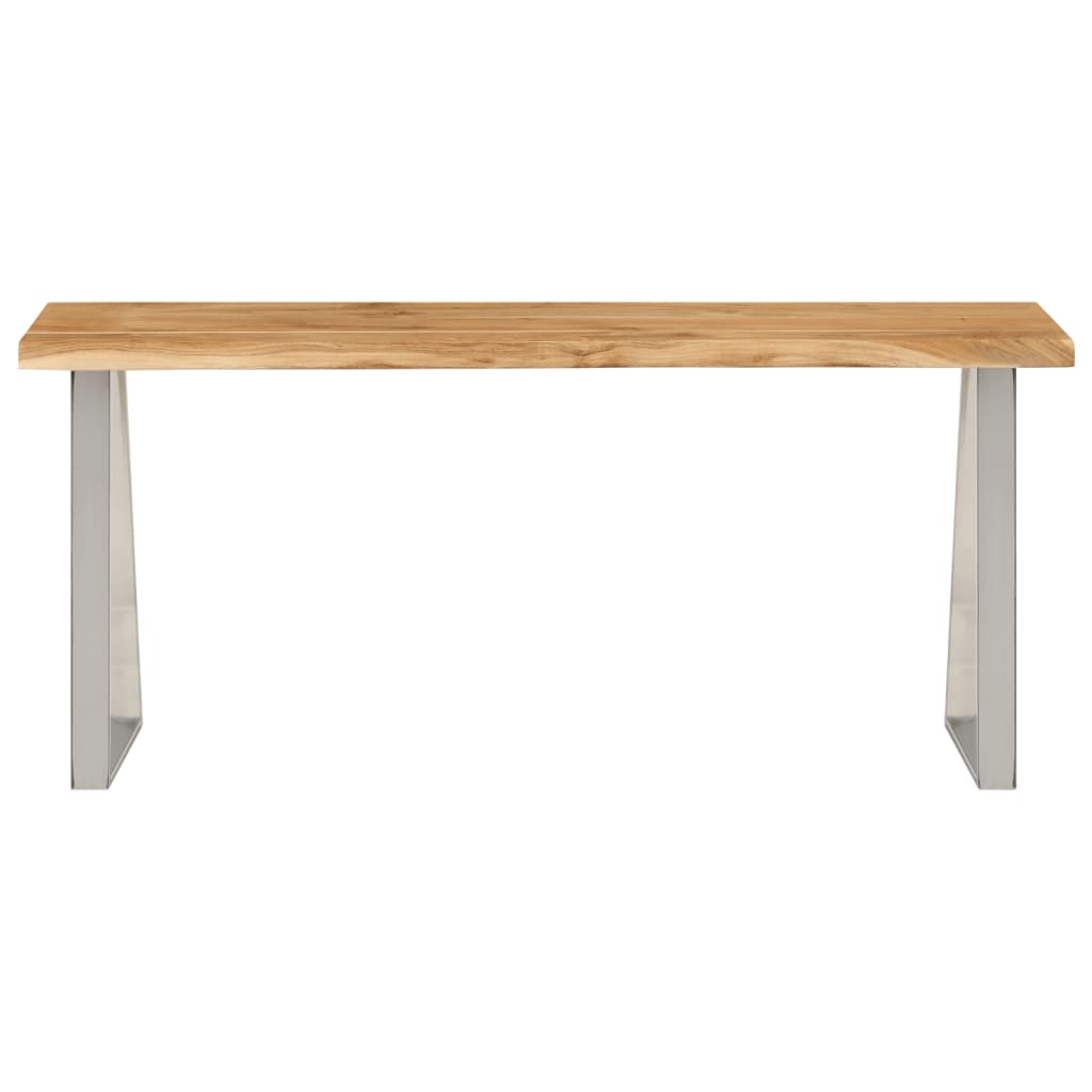 vidaXL Bancă cu margini naturale 105 cm, lemn masiv de acacia vidaXL Bancă cu margini naturale 105 cm, lemn masiv de acacia