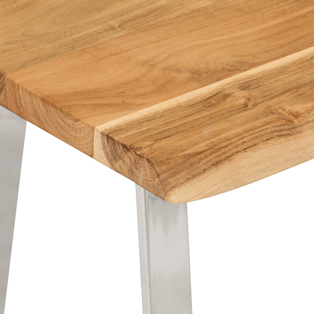 vidaXL Bancă cu margini naturale 105 cm, lemn masiv de acacia vidaXL Bancă cu margini naturale 105 cm, lemn masiv de acacia