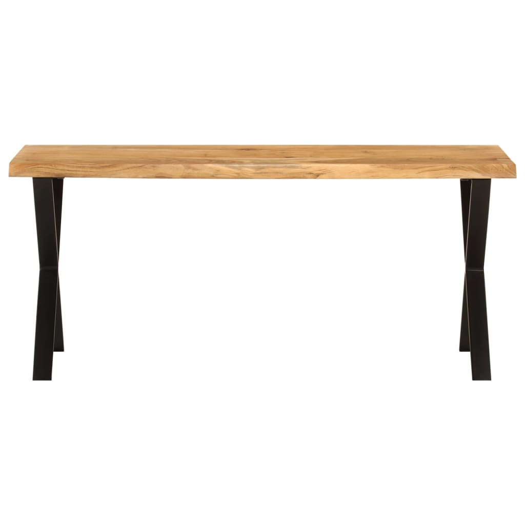 vidaXL Bancă cu margini naturale 105 cm, lemn masiv de acacia vidaXL Bancă cu margini naturale 105 cm, lemn masiv de acacia
