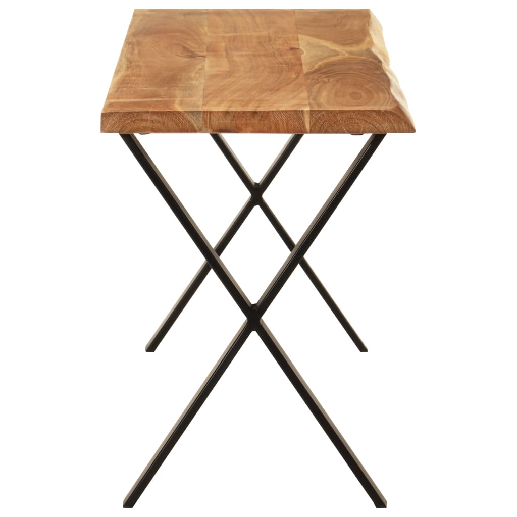 vidaXL Bancă cu margini naturale 105 cm, lemn masiv de acacia vidaXL Bancă cu margini naturale 105 cm, lemn masiv de acacia