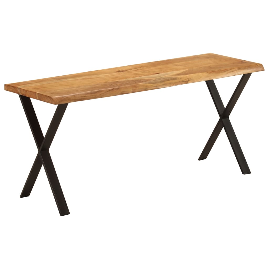vidaXL Bancă cu margini naturale 105 cm, lemn masiv de acacia vidaXL Bancă cu margini naturale 105 cm, lemn masiv de acacia