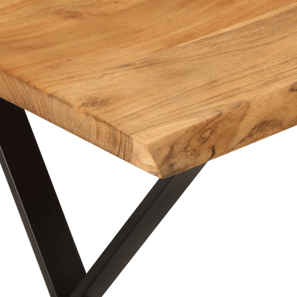 vidaXL Bancă cu margini naturale 105 cm, lemn masiv de acacia vidaXL Bancă cu margini naturale 105 cm, lemn masiv de acacia