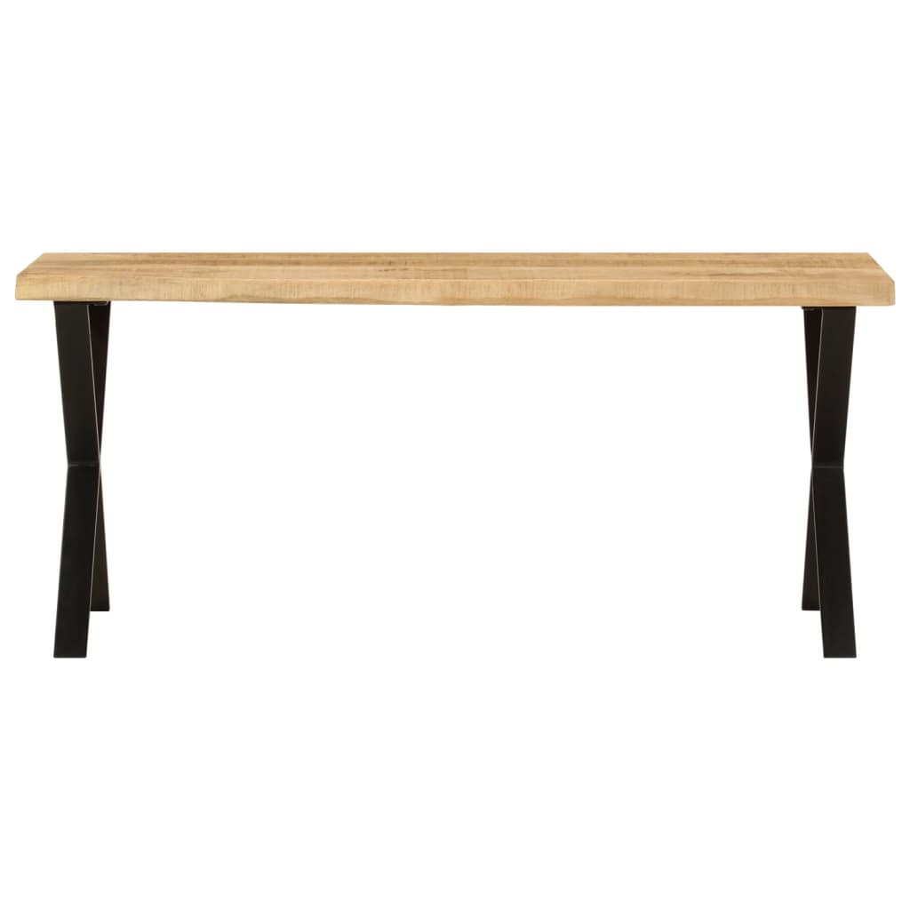 vidaXL Banchetă cu margini naturale 105 cm, lemn masiv de mango vidaXL Banchetă cu margini naturale 105 cm, lemn masiv de mango