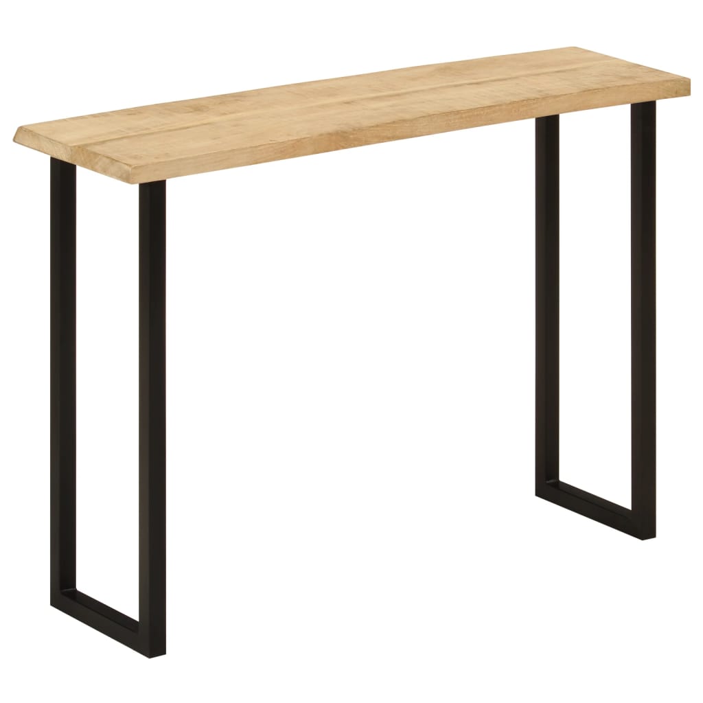vidaXL Masă consolă, margini naturale, 105x33x76 cm, lemn masiv mango vidaXL Masă consolă, margini naturale, 105x33x76 cm, lemn masiv mango