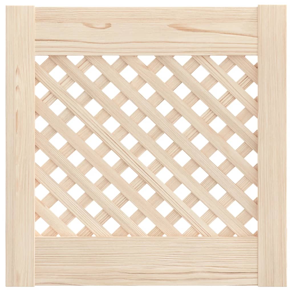 vidaXL Uși de dulap cu zăbrele 2 buc. 39,5x39,5 cm lemn masiv de pin