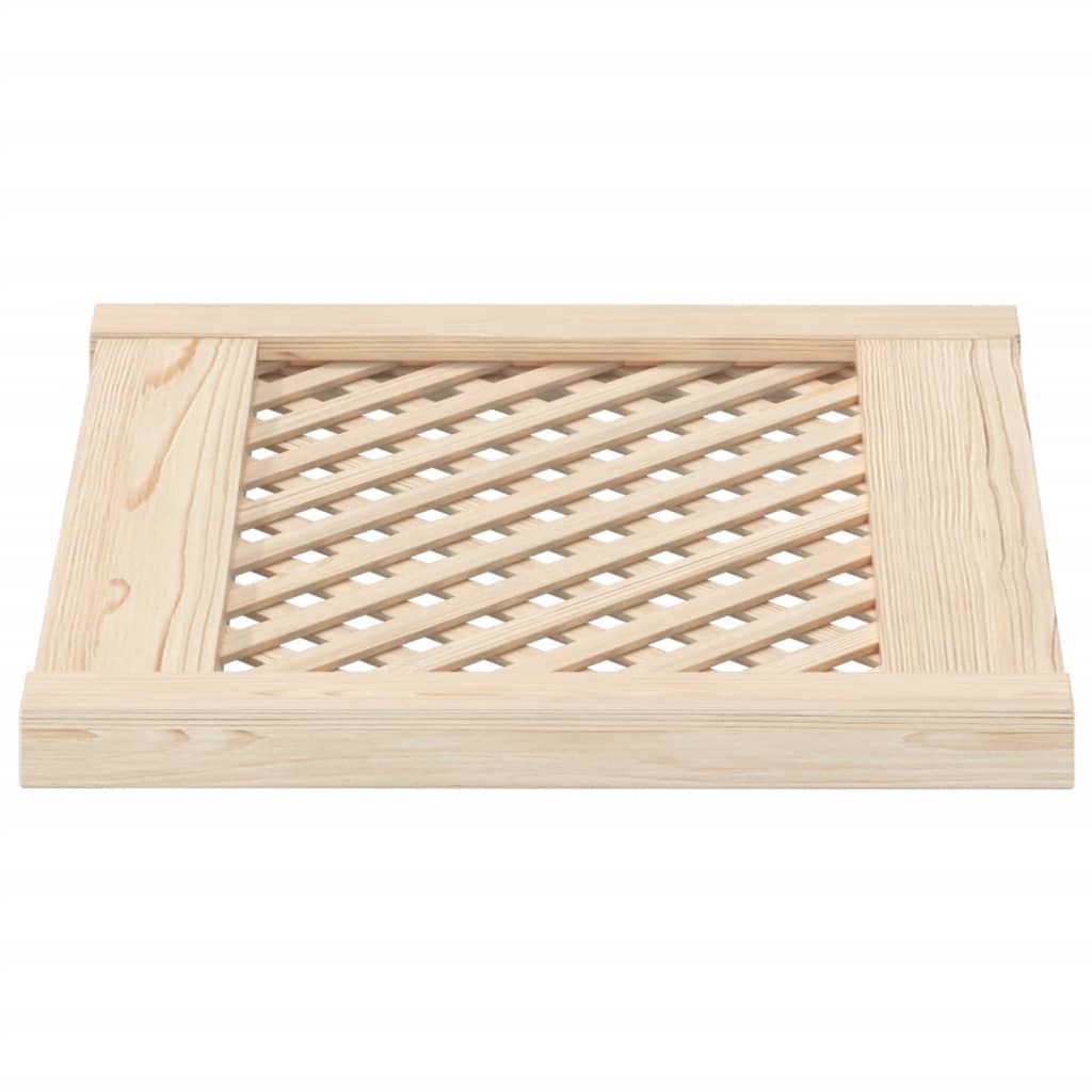vidaXL Uși de dulap cu zăbrele 2 buc. 49,5x39,5 cm, lemn masiv de pin