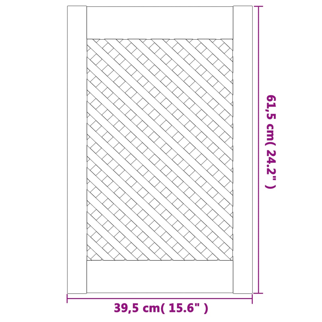 vidaXL Uși de dulap cu zăbrele 2 buc. 39,5x61,5 cm lemn masiv de pin vidaXL Uși de dulap cu zăbrele 2 buc. 39,5x61,5 cm lemn masiv de pin