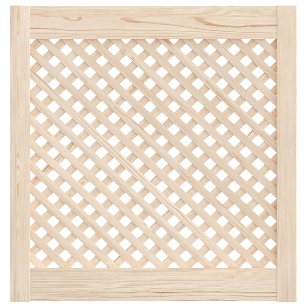 vidaXL Uși de dulap cu zăbrele 2 buc. 59,5x61,5 cm, lemn masiv de pin
