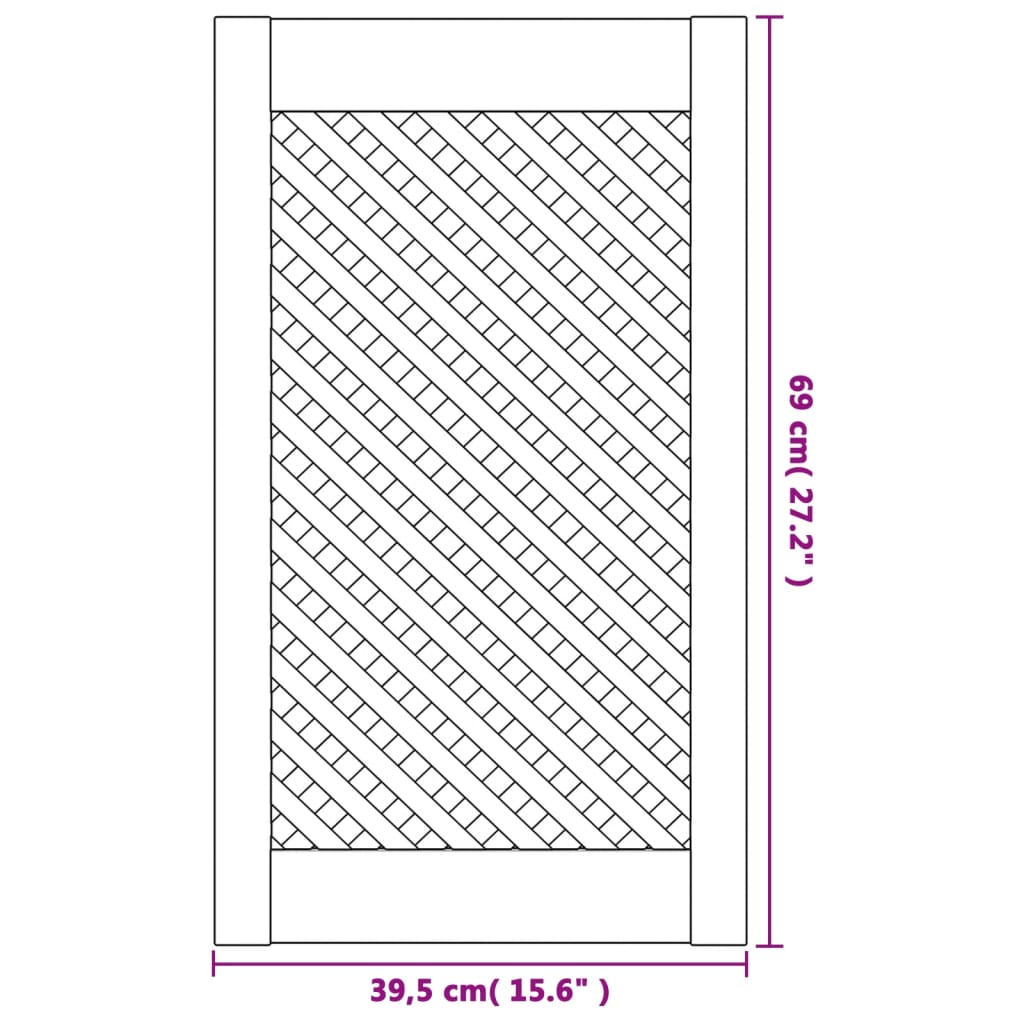 vidaXL Uși de dulap cu zăbrele 2 buc. 39,5x69 cm, lemn masiv de pin vidaXL Uși de dulap cu zăbrele 2 buc. 39,5x69 cm, lemn masiv de pin