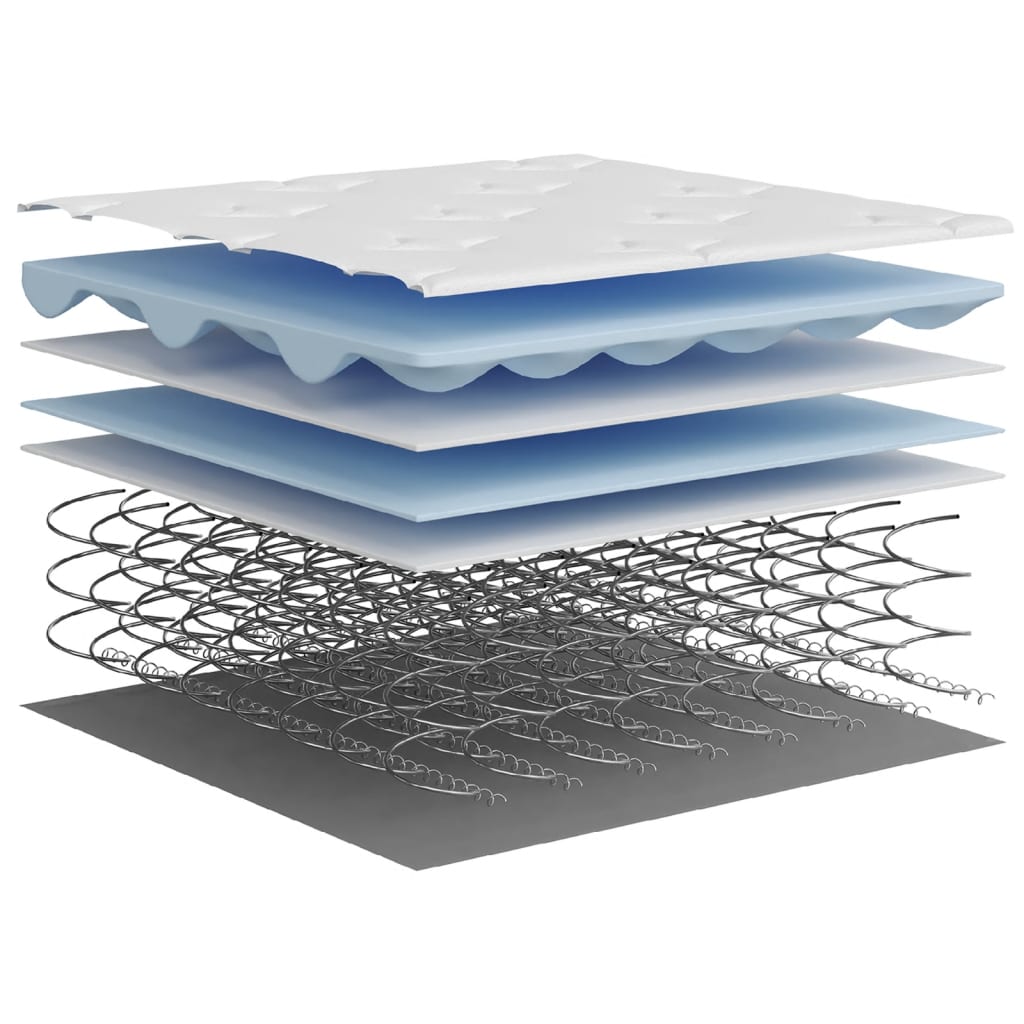 vidaXL Saltea cu arcuri buzunar, fermitate medie, 80x200 cm