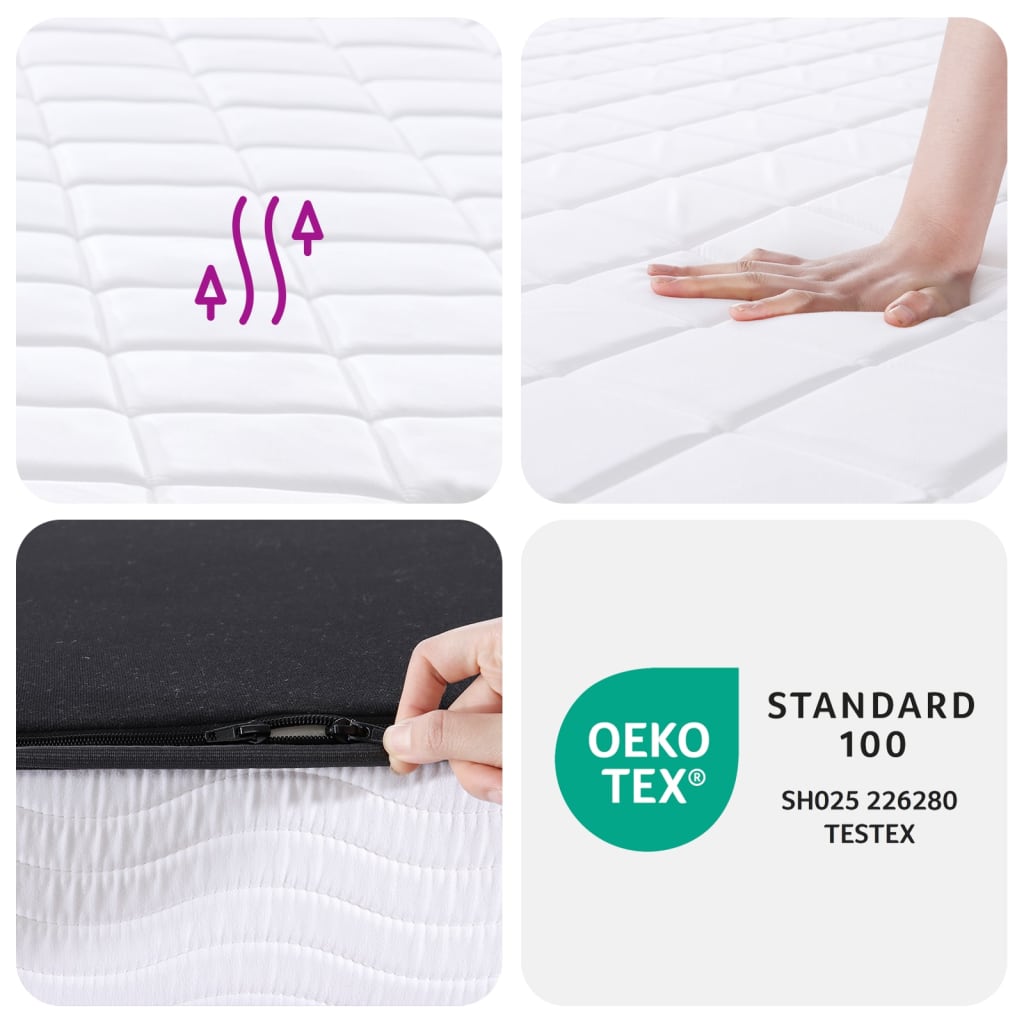vidaXL Saltea din spumă, fermitate medie moale, 80x200 cm vidaXL Saltea din spumă, fermitate medie moale, 80x200 cm