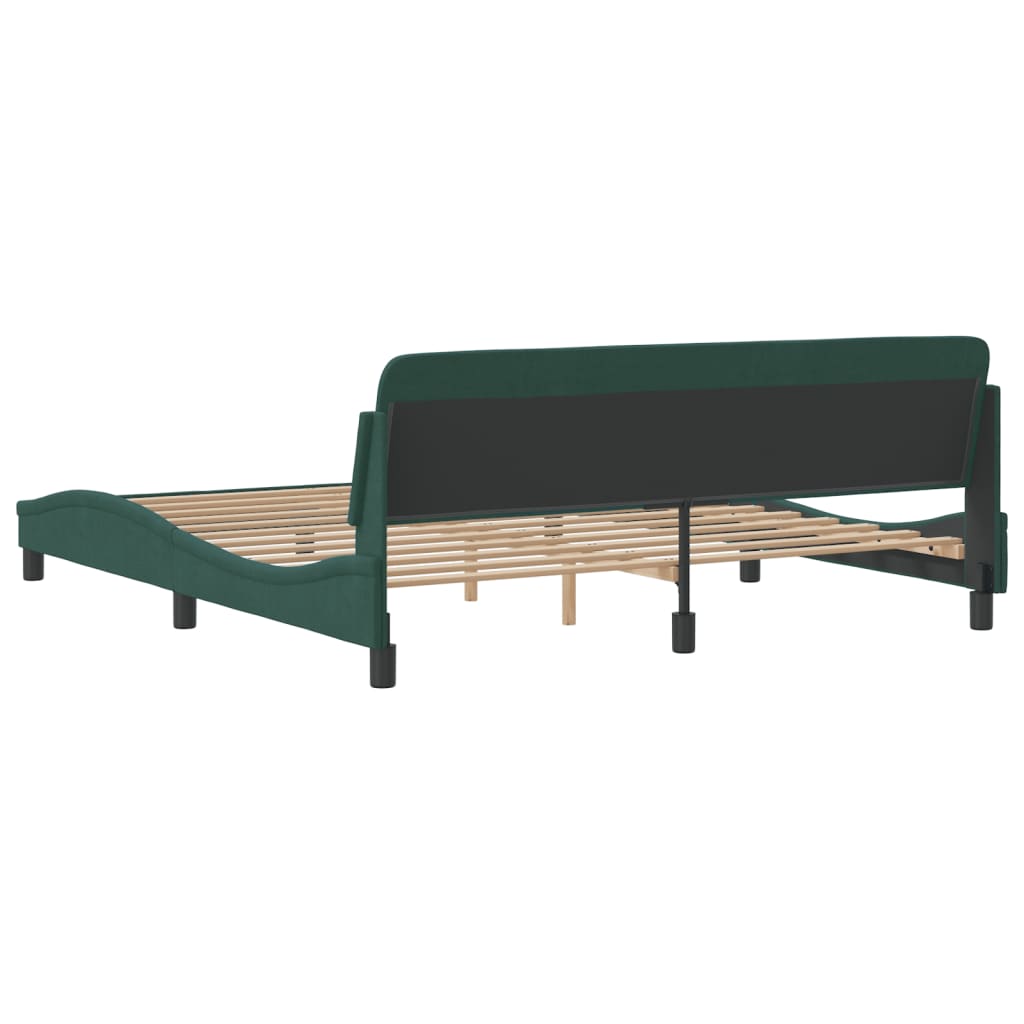 vidaXL Cadru de pat fără saltea, verde închis, 180x200 cm, catifea vidaXL Cadru de pat fără saltea, verde închis, 180x200 cm, catifea