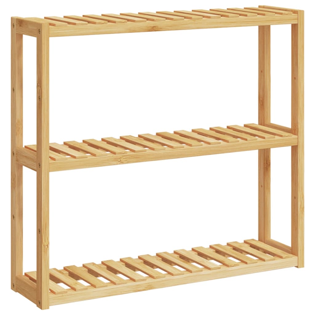 vidaXL Etajeră de baie cu 3 niveluri, de perete, 60x15x54 cm, bambus vidaXL Etajeră de baie cu 3 niveluri, de perete, 60x15x54 cm, bambus