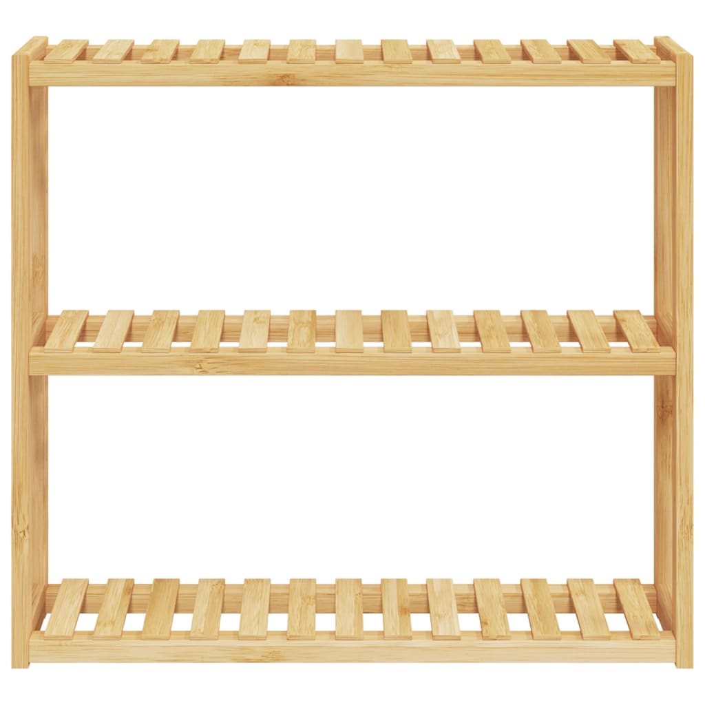 vidaXL Etajeră de baie cu 3 niveluri, de perete, 60x15x54 cm, bambus vidaXL Etajeră de baie cu 3 niveluri, de perete, 60x15x54 cm, bambus