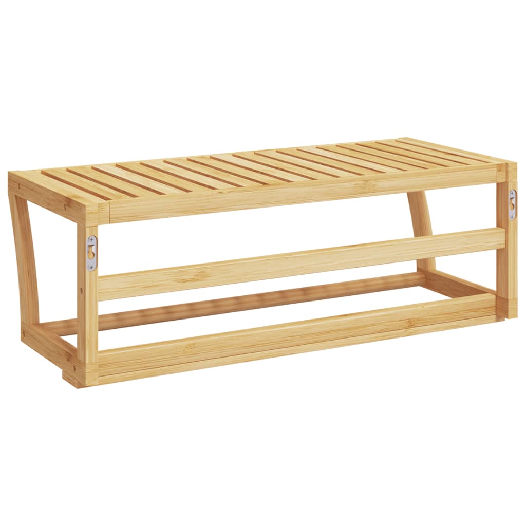 vidaXL Raft de prosoape pentru perete, 60x25x20 cm, bambus vidaXL Raft de prosoape pentru perete, 60x25x20 cm, bambus