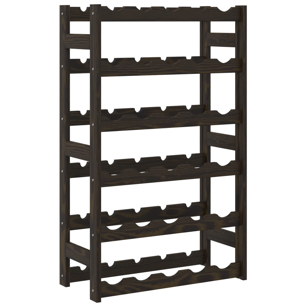 vidaXL Suport sticle de vin, 30 sticle, negru, lemn masiv de pin vidaXL Suport sticle de vin, 30 sticle, negru, lemn masiv de pin
