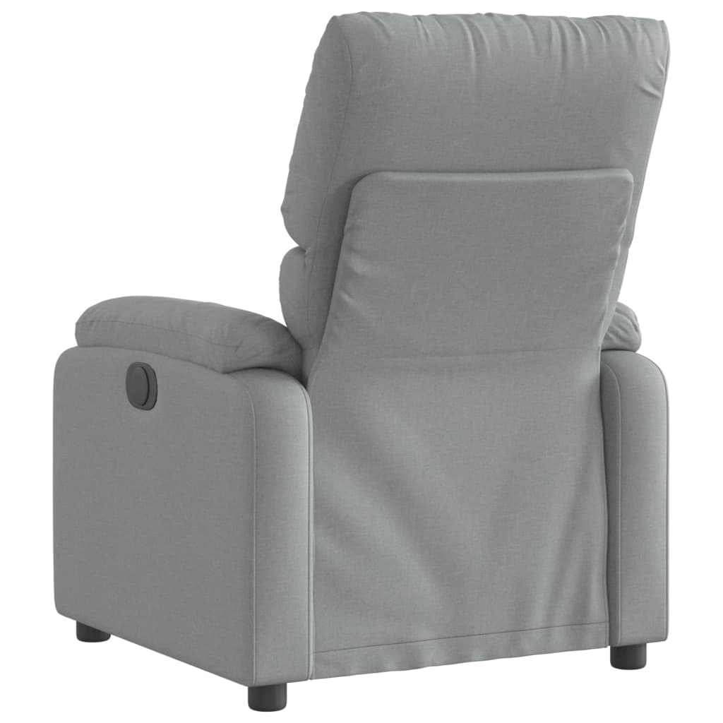 vidaXL Fotoliu rabatabil, gri deschis, material textil
