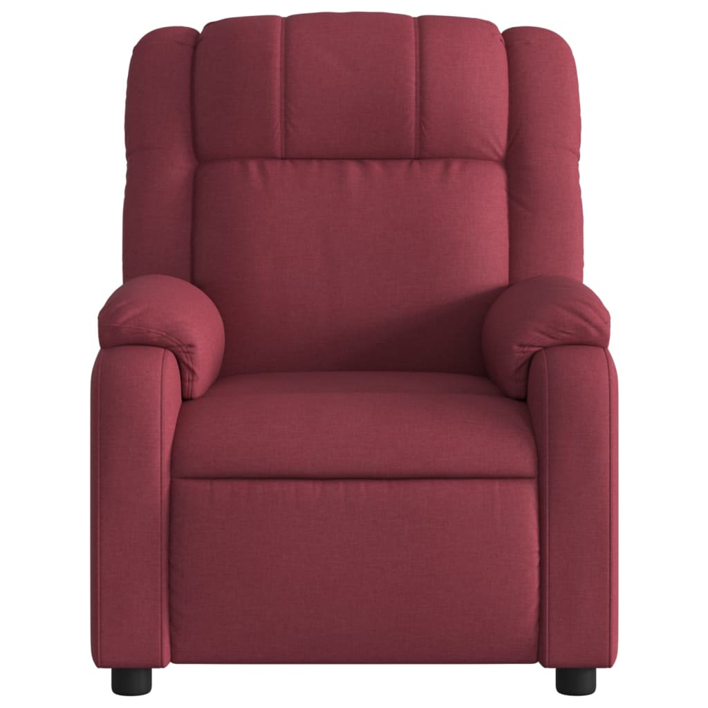 vidaXL Fotoliu rabatabil, roșu vin, material textil vidaXL Fotoliu rabatabil, roșu vin, material textil