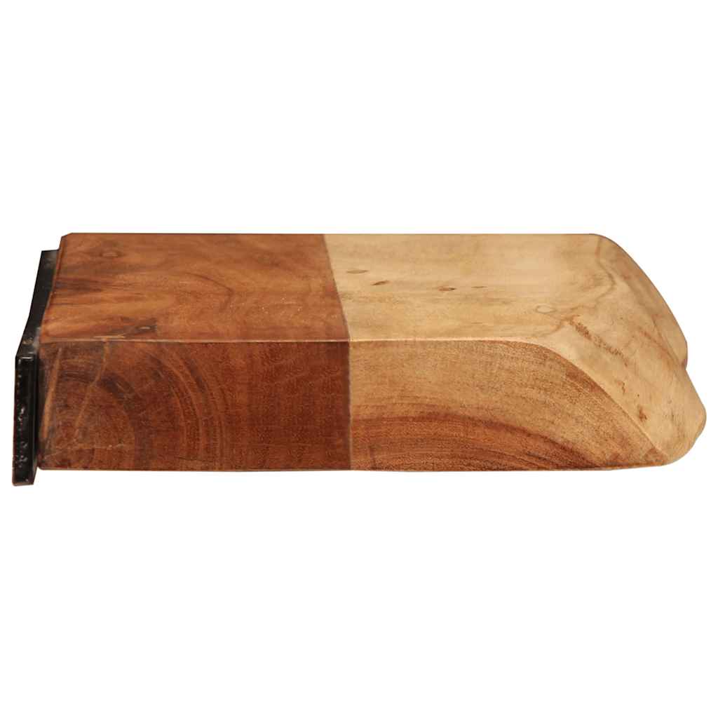 vidaXL Rafturi de perete 2 buc 40x20x3,5 cm Lemn masiv de salcâm