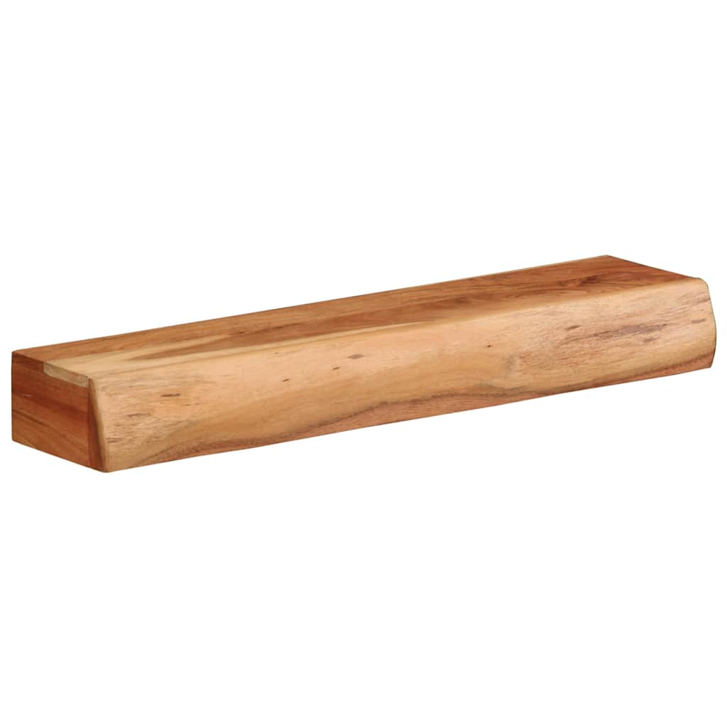 vidaXL Rafturi de perete 2 buc 60x17x8 cm Lemn masiv de salcâm