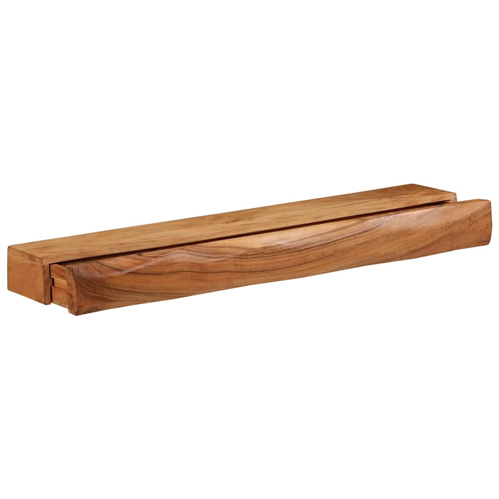vidaXL Rafturi de perete 2 buc 80x17x8 cm din lemn masiv de salcâm