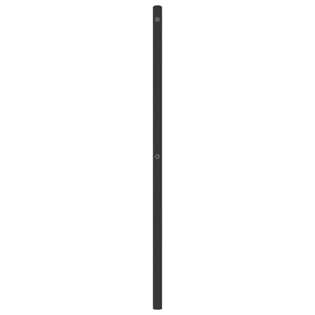 vidaXL Tăblie de pat metalică, negru, 193 cm vidaXL Tăblie de pat metalică, negru, 193 cm