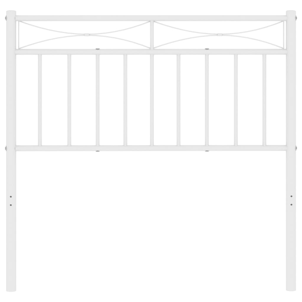 vidaXL Tăblie de pat metalică, alb, 90 cm vidaXL Tăblie de pat metalică, alb, 90 cm