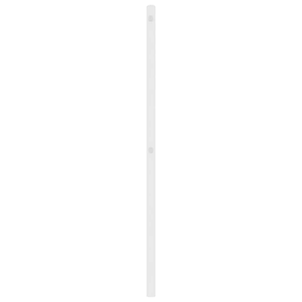 vidaXL Tăblie de pat metalică, alb, 193 cm