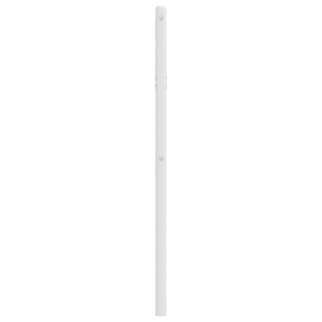 vidaXL Tăblie de pat metalică, alb, 100 cm