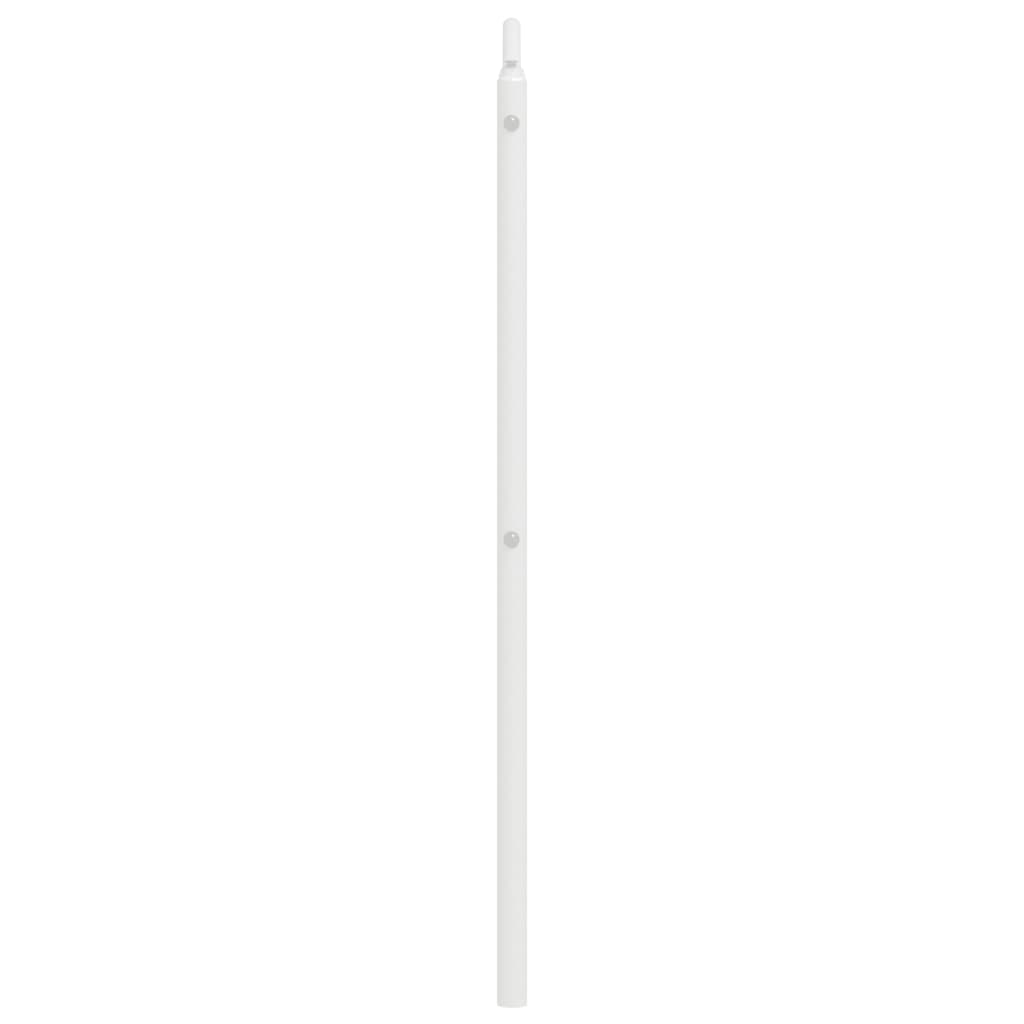 vidaXL Tăblie de pat metalică, alb, 120 cm