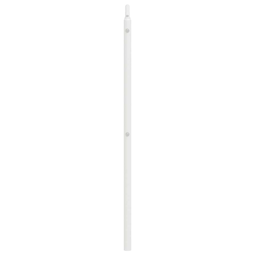 vidaXL Tăblie de pat metalică, alb, 150 cm