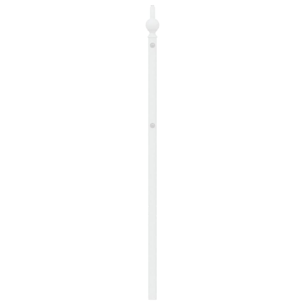 vidaXL Tăblie de pat metalică, alb, 200 cm vidaXL Tăblie de pat metalică, alb, 200 cm