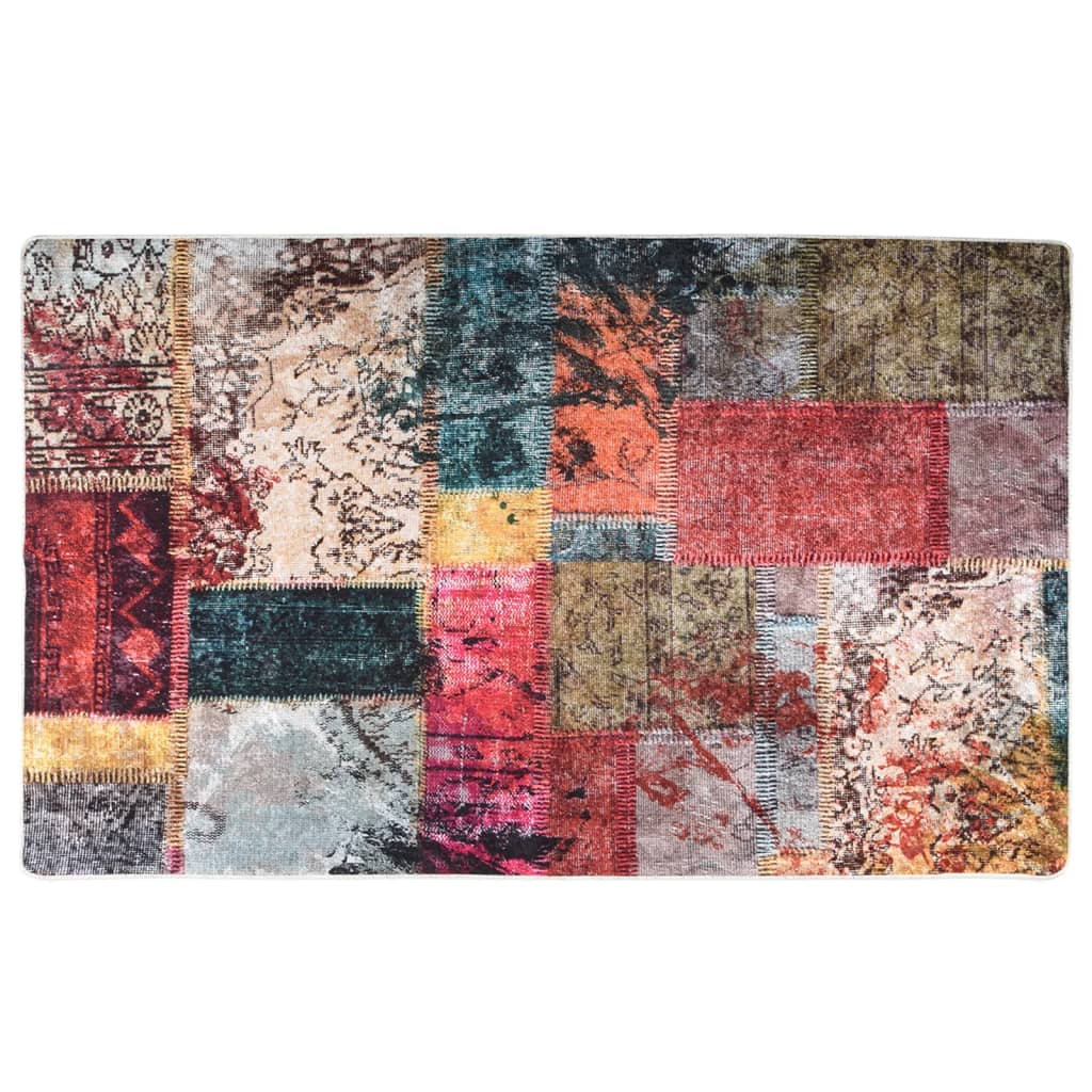 vidaXL Covor lavabil, mozaic multicolor, 120x170 cm, anti-alunecare vidaXL Covor lavabil, mozaic multicolor, 120x170 cm, anti-alunecare