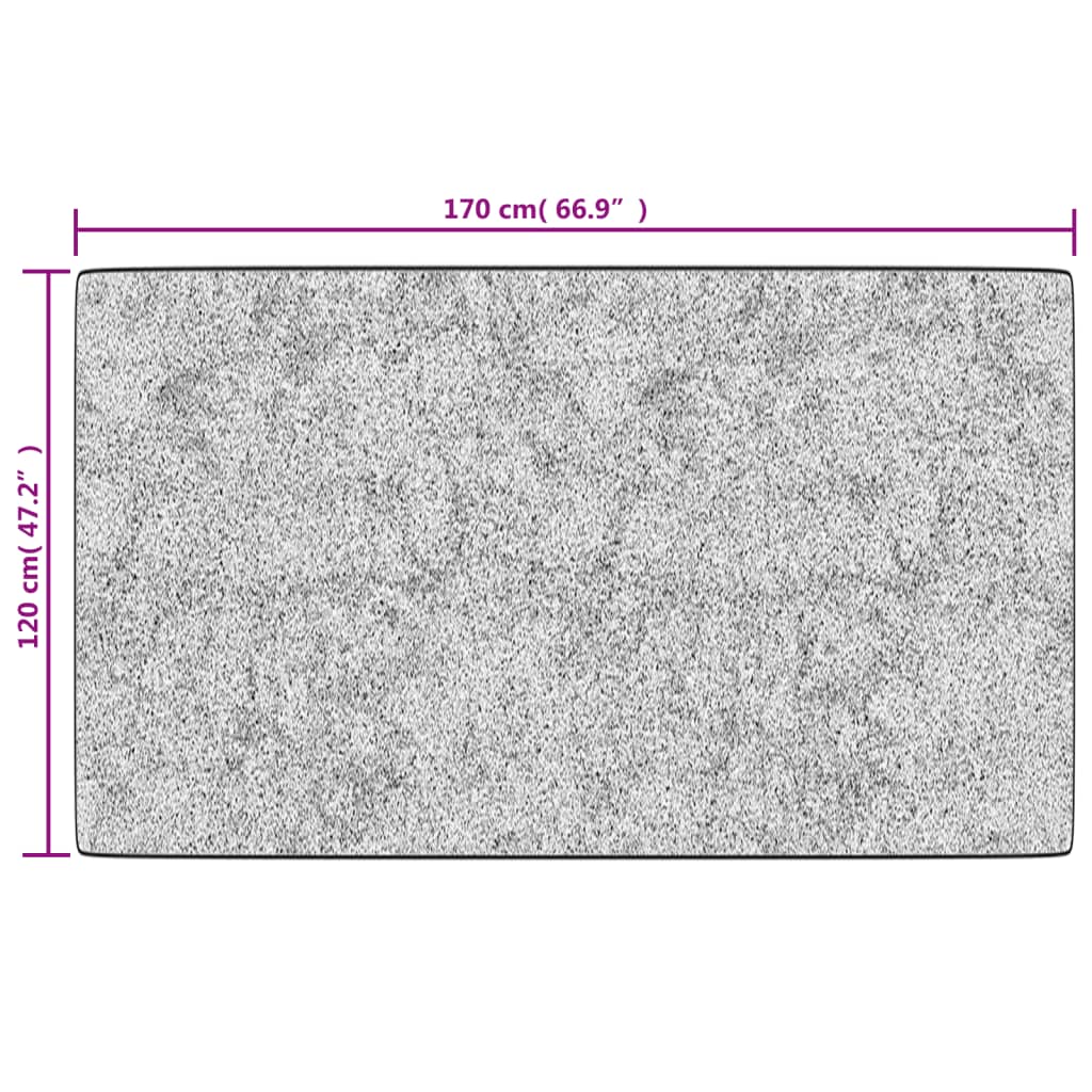 vidaXL Covor lavabil, multicolor, 120x170 cm, anti-alunecare