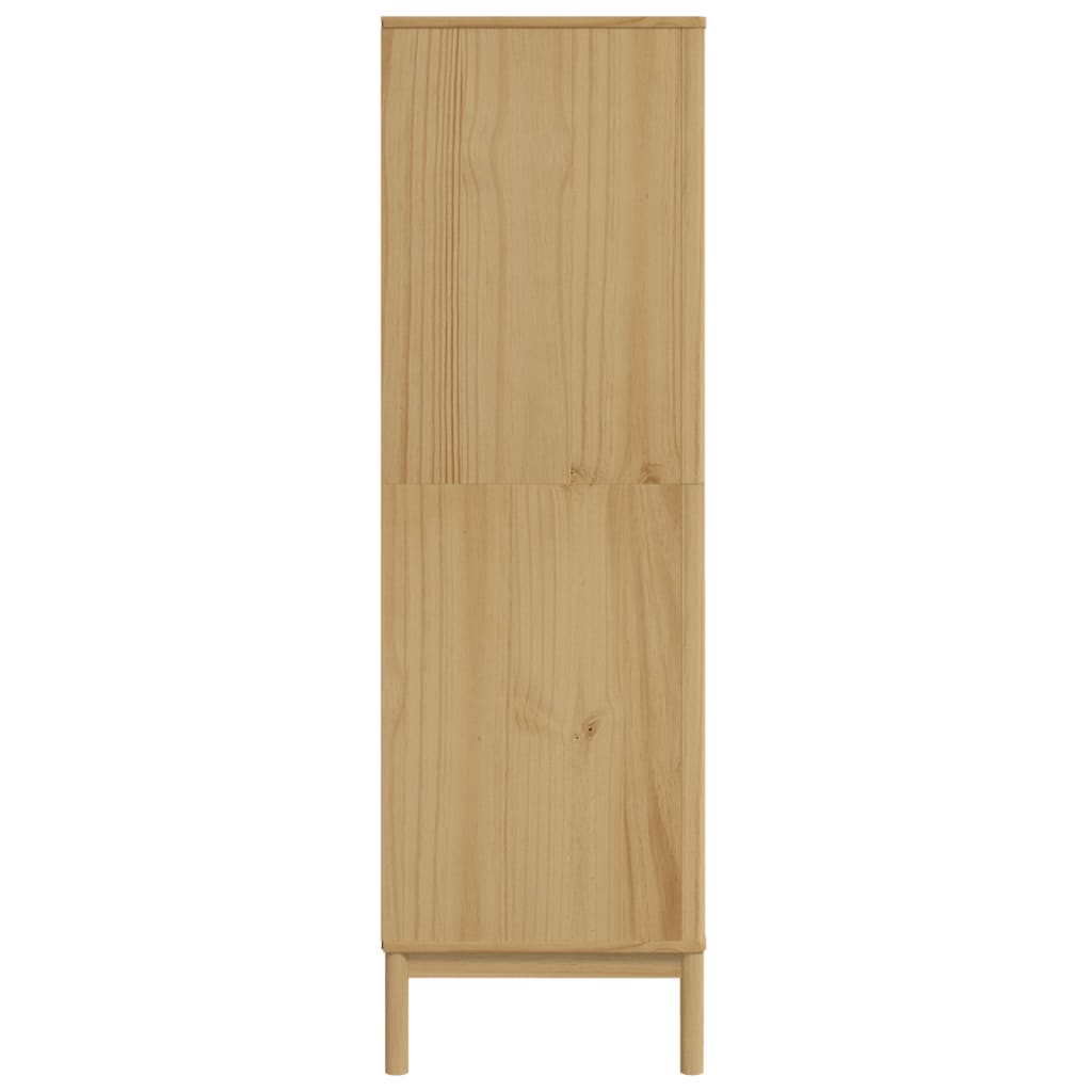 vidaXL Șifonier "FLORO", maro ceruit, 77x53x171 cm, lemn masiv pin
