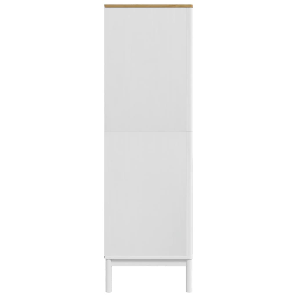 vidaXL Șifonier "FLORO", alb, 77x53x171 cm, lemn masiv pin vidaXL Șifonier "FLORO", alb, 77x53x171 cm, lemn masiv pin