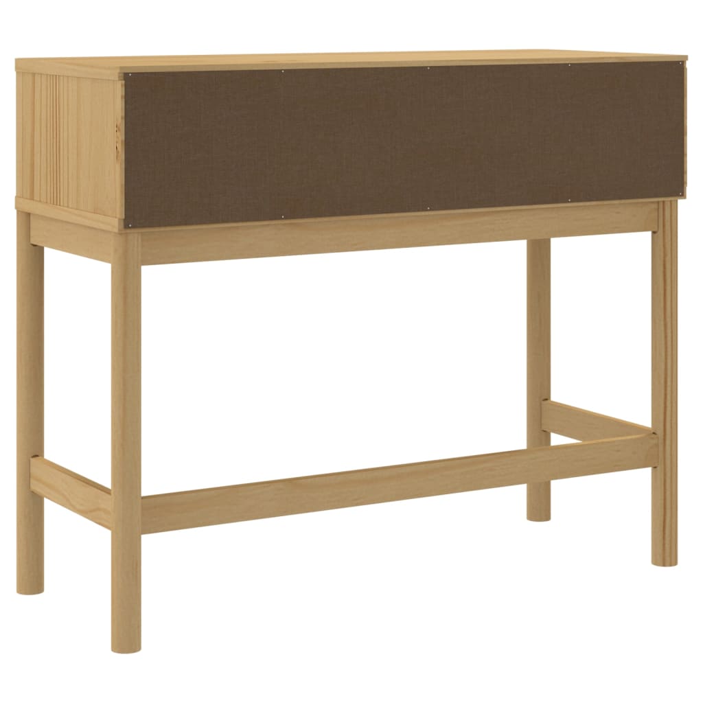vidaXL Măsuță consolă FLORO maro ceară 89,5x36,5x73 cm lemn masiv pin vidaXL Măsuță consolă FLORO maro ceară 89,5x36,5x73 cm lemn masiv pin