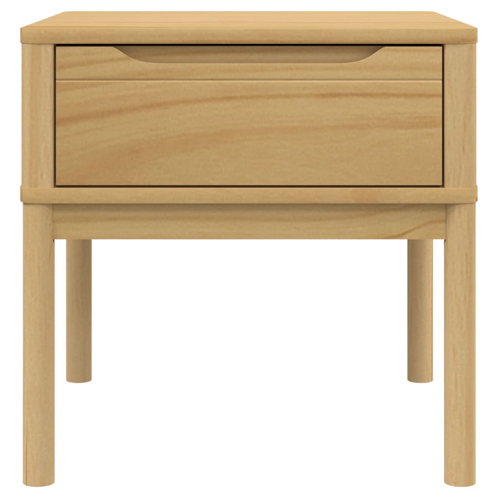vidaXL Măsuță de veioză FLORO maro ceară 55x55x54 cm lemn masiv pin vidaXL Măsuță de veioză FLORO maro ceară 55x55x54 cm lemn masiv pin