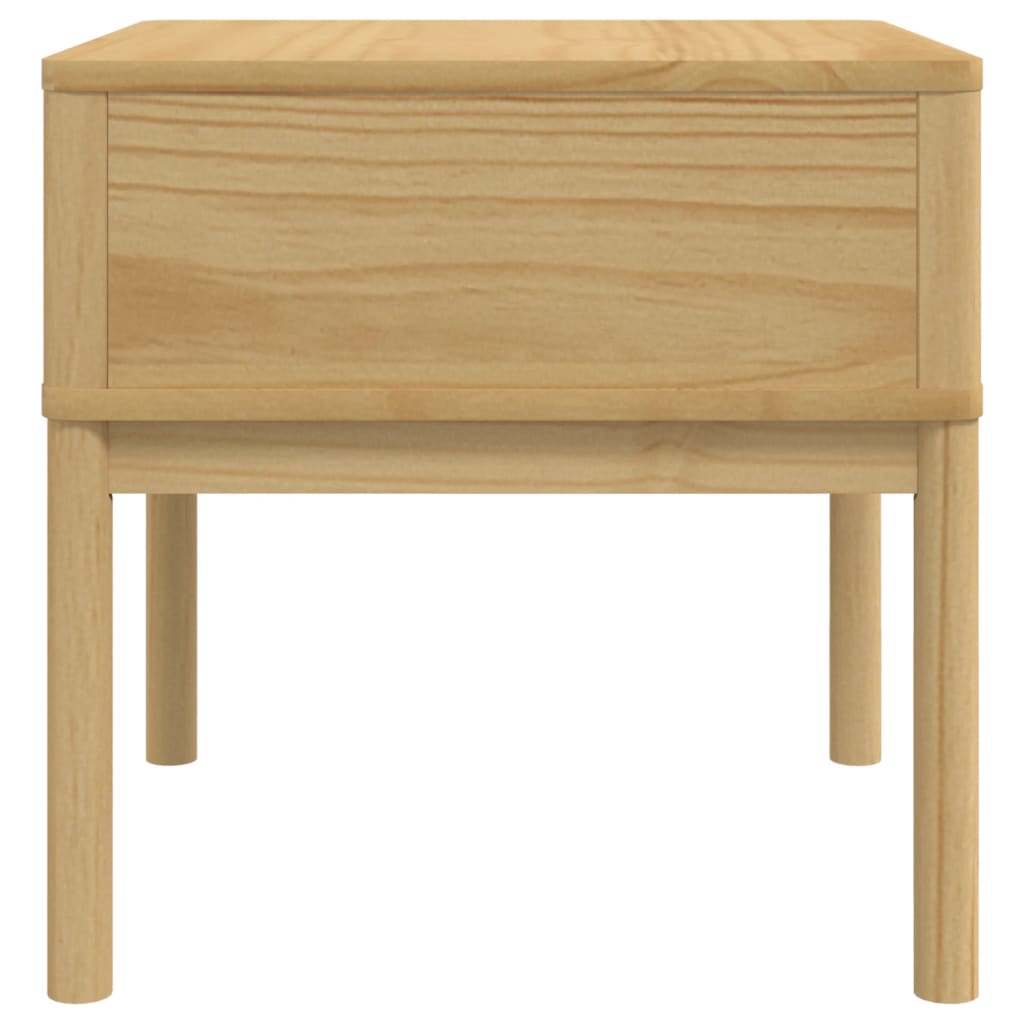 vidaXL Măsuță de veioză FLORO maro ceară 55x55x54 cm lemn masiv pin vidaXL Măsuță de veioză FLORO maro ceară 55x55x54 cm lemn masiv pin