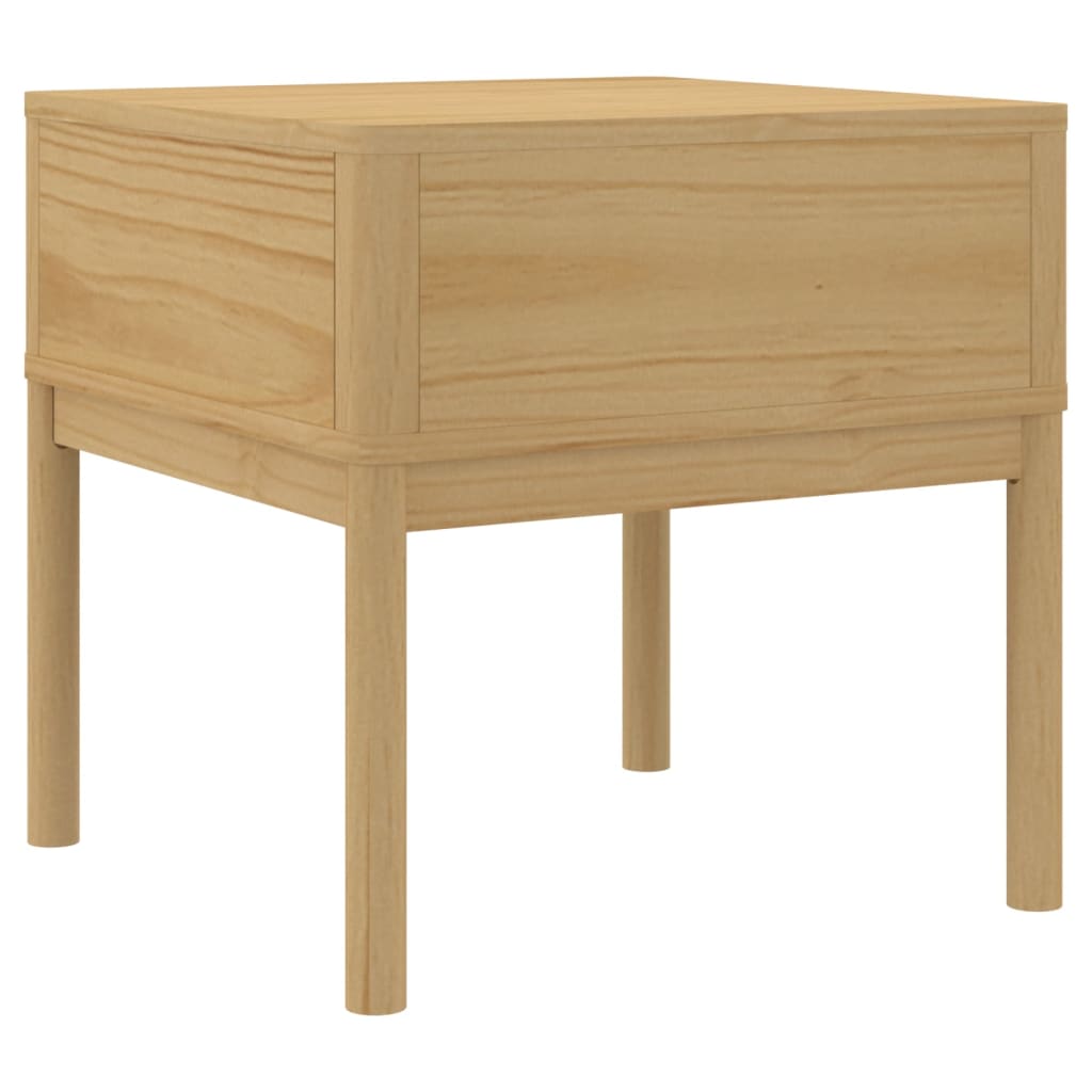 vidaXL Măsuță de veioză FLORO maro ceară 55x55x54 cm lemn masiv pin vidaXL Măsuță de veioză FLORO maro ceară 55x55x54 cm lemn masiv pin