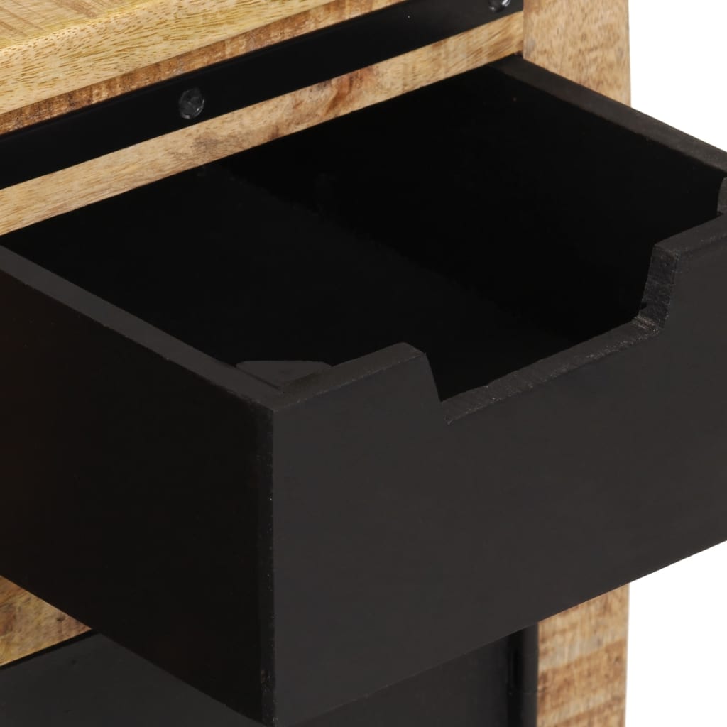 vidaXL Dulap cu 2 sertare, 55x35x60 cm, lemn masiv de mango