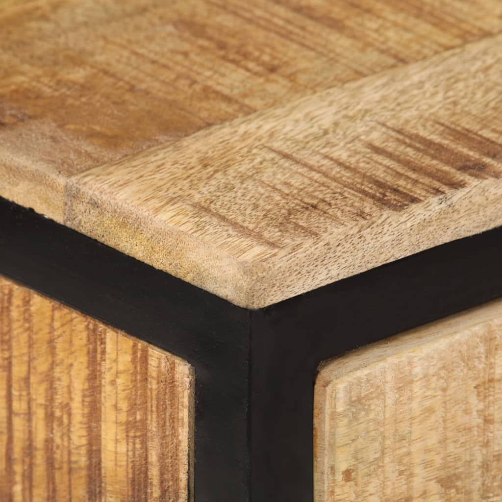 vidaXL Masă consolă, 70x35x70 cm, lemn masiv de mango brut