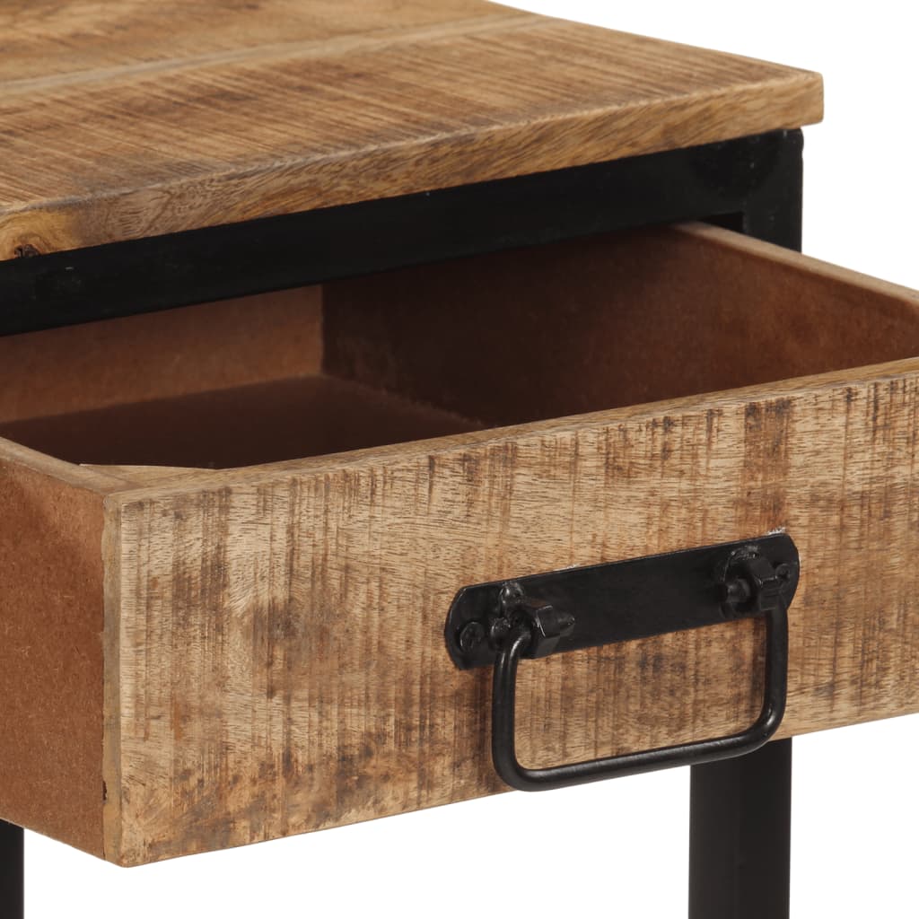 vidaXL Masă consolă, 100x35x70 cm, lemn masiv de mango brut