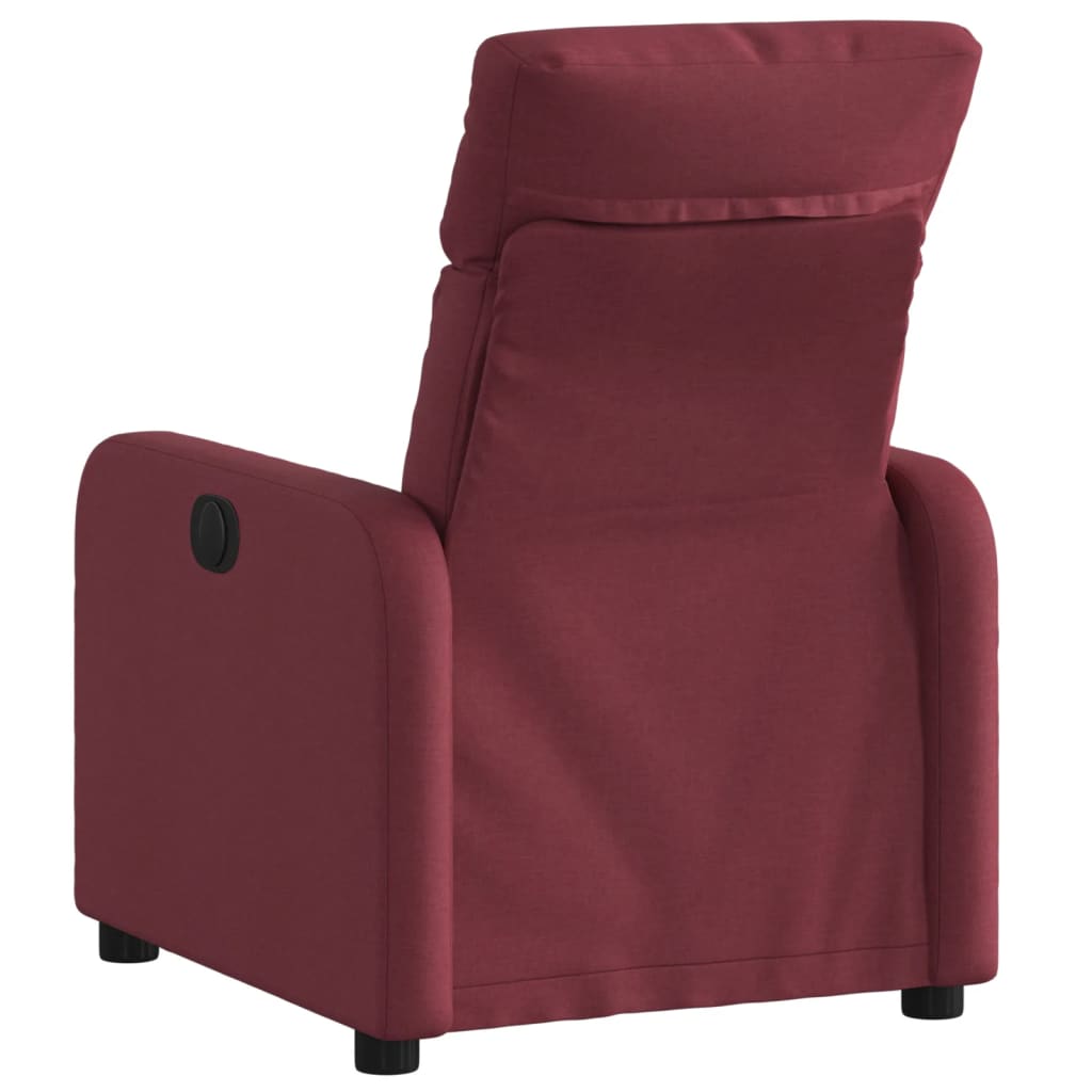 vidaXL Fotoliu rabatabil, roșu vin, material textil vidaXL Fotoliu rabatabil, roșu vin, material textil