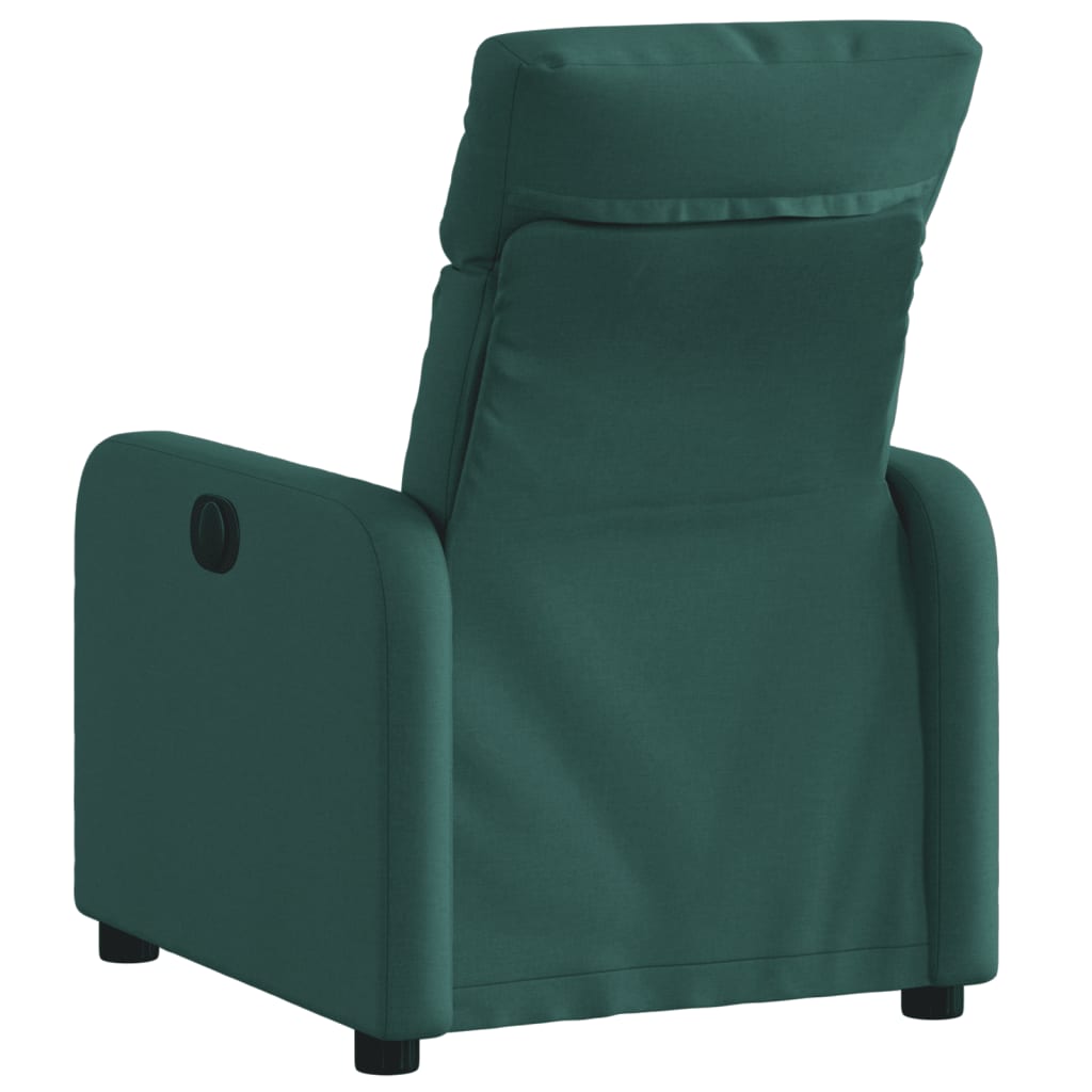 vidaXL Fotoliu rabatabil, verde închis, material textil vidaXL Fotoliu rabatabil, verde închis, material textil
