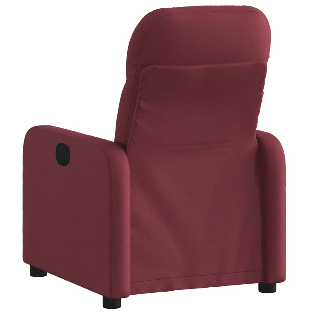 vidaXL Fotoliu rabatabil, roșu vin, material textil vidaXL Fotoliu rabatabil, roșu vin, material textil