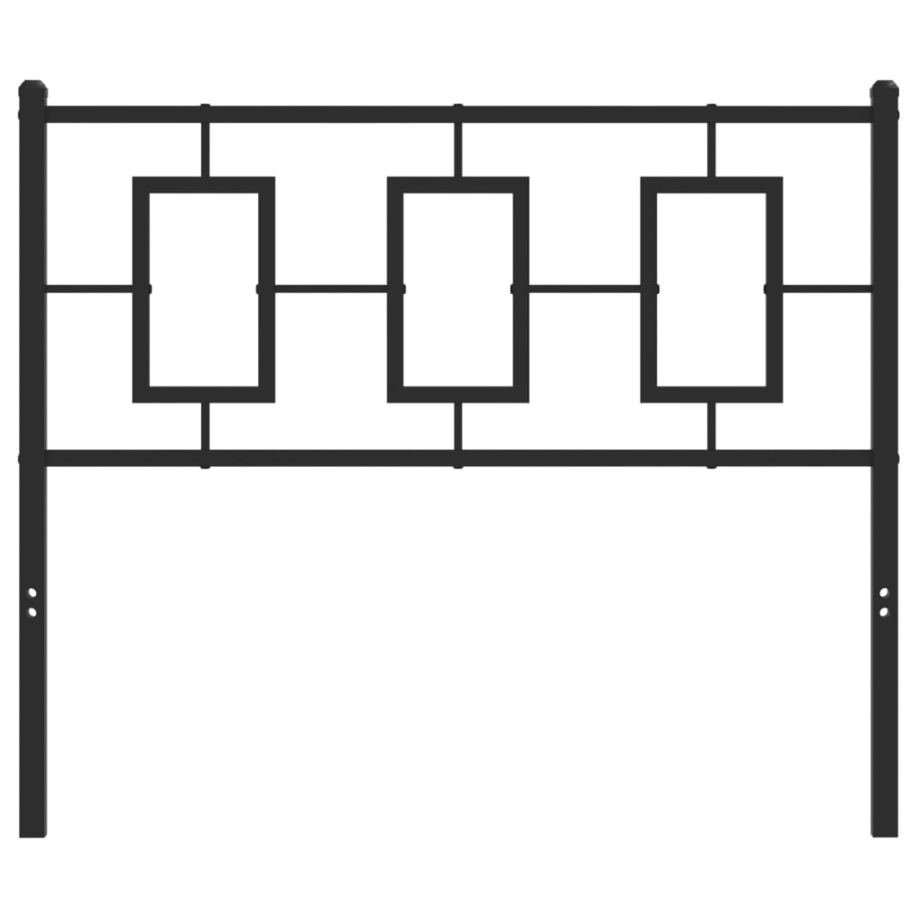 vidaXL Tăblie de pat metalică, negru, 100 cm vidaXL Tăblie de pat metalică, negru, 100 cm